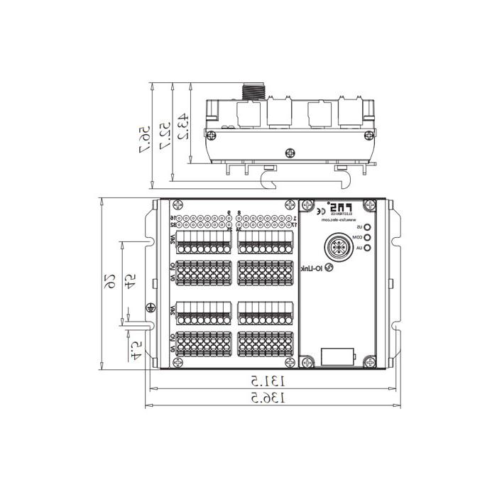 IP20、IO-Link Hub、NPN、32DI、端子式模块、00BS13